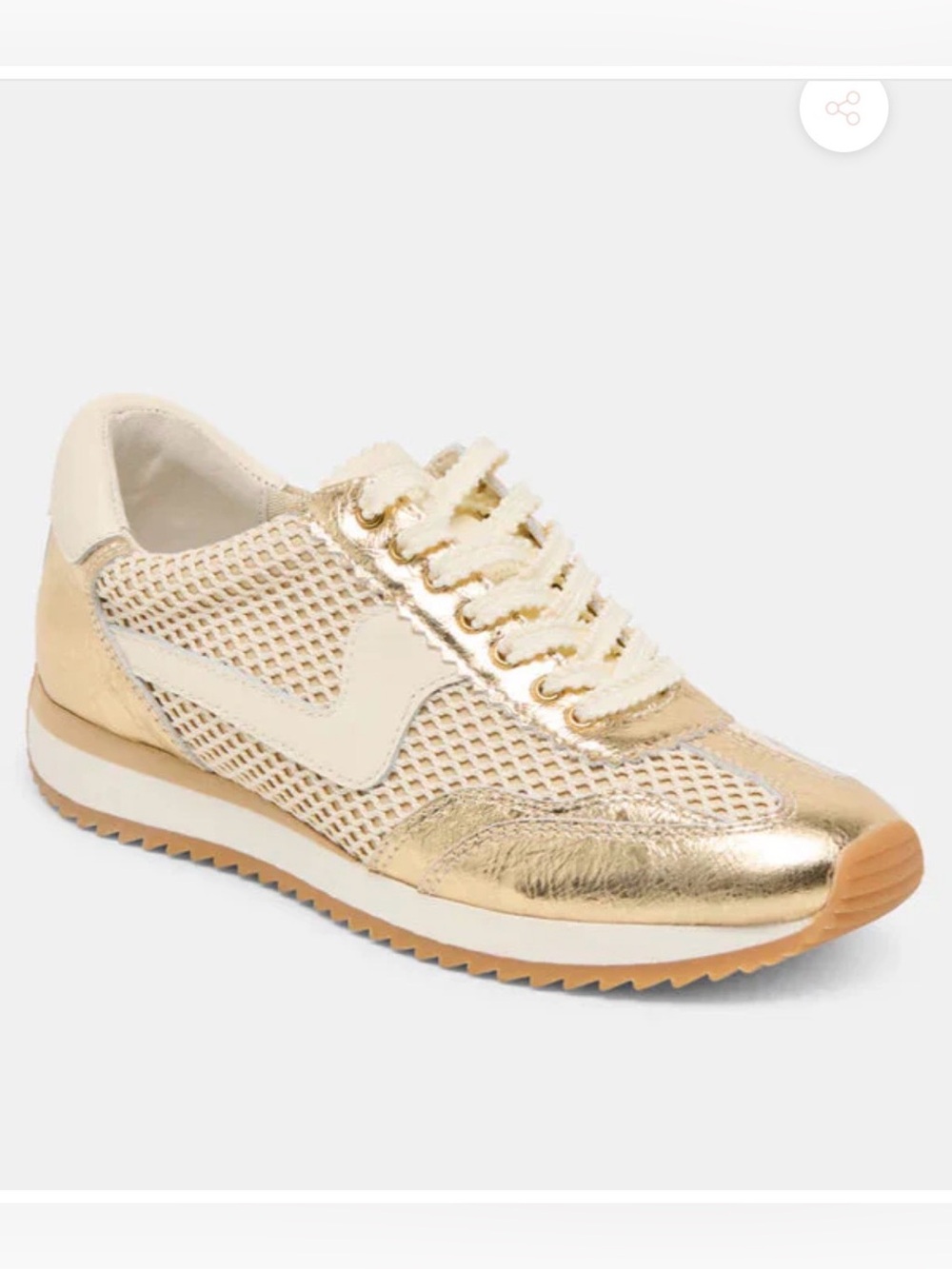 Dolce Vita B. NTCD Mesh Sneakers - Gold Woven Mesh Women’s Size 7